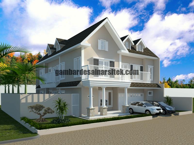 3 Desain Rumah Tipe Eropa 2 Lantai Gambar Desain Arsitek