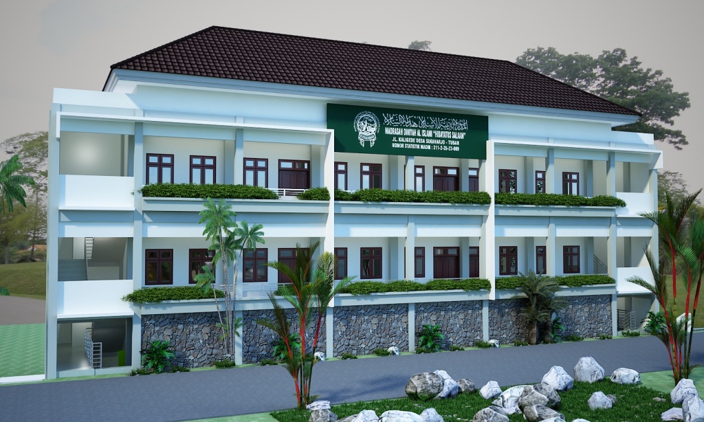 Referensi Desain Gedung Sekolah 2 Lantai Gambar Desain Arsitek